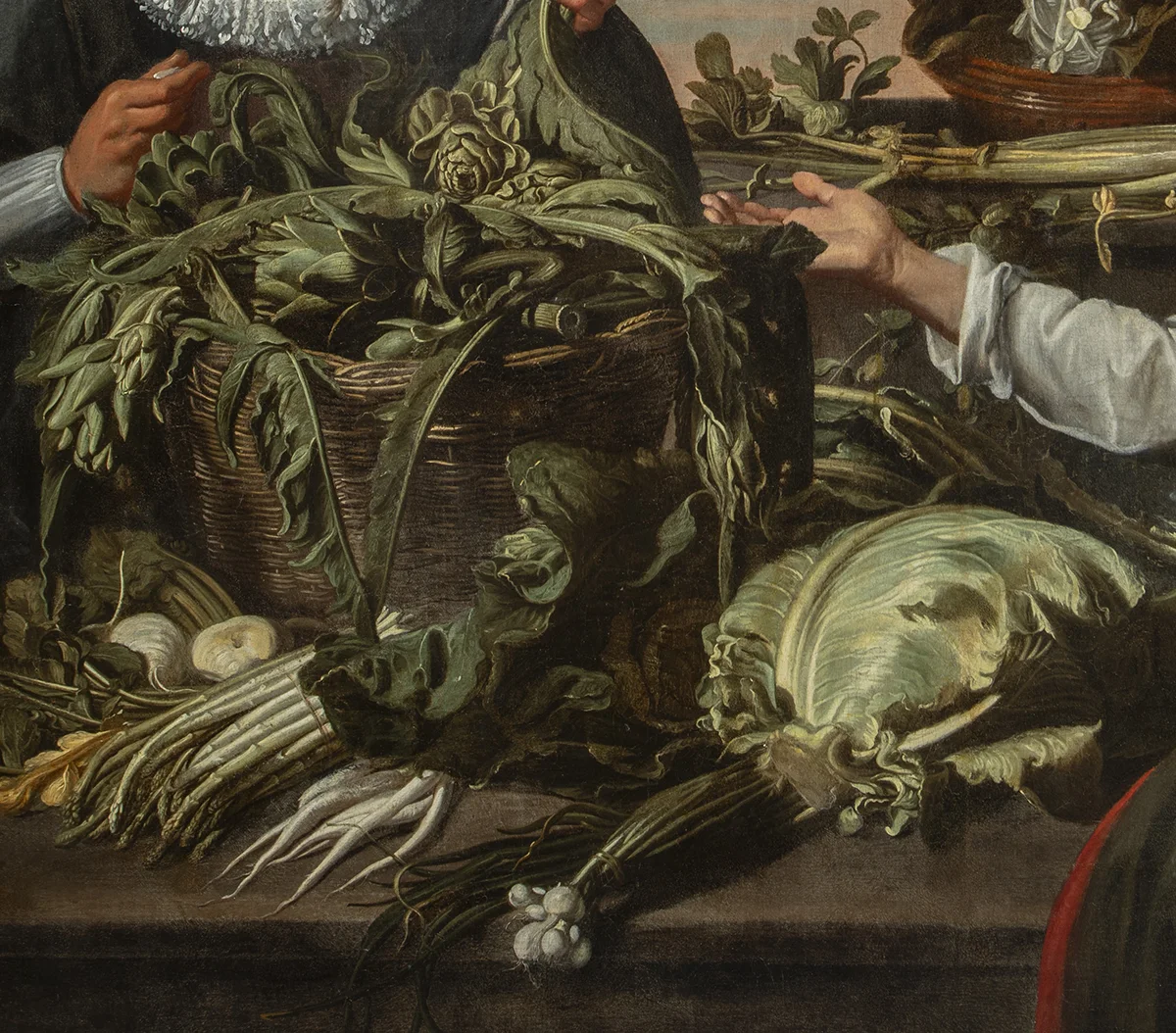 mercado de verduras 2 – compra venta de arte Pintura antigua. Mercado de verduras. Anticuarios en Madrid