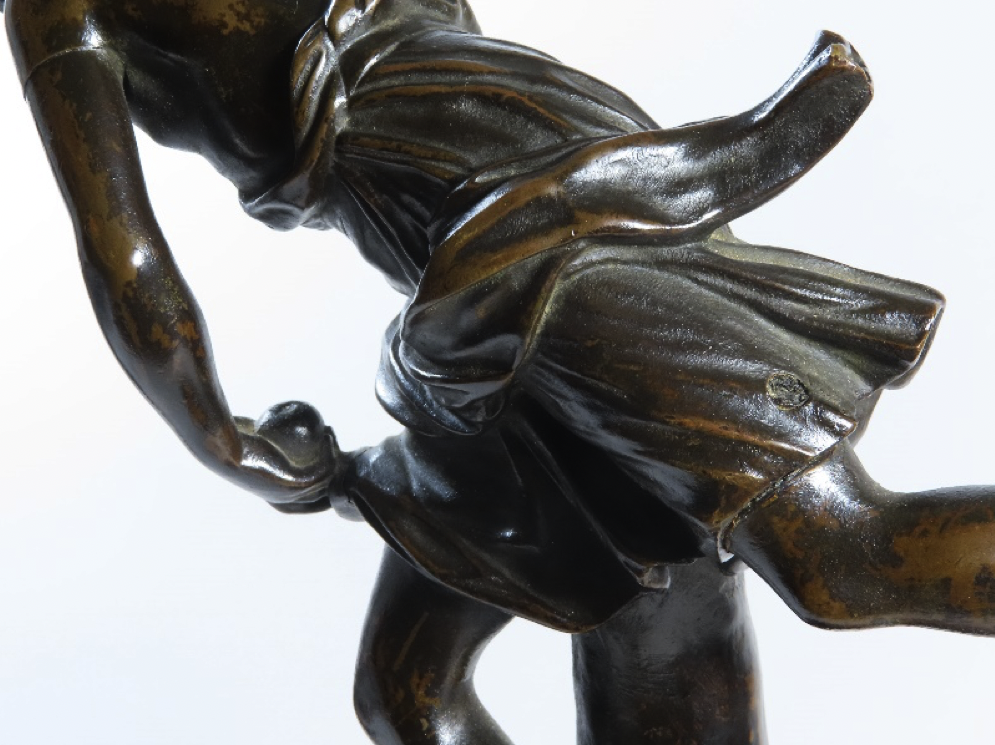 Compra venta de escultura Hipómenes (detalle)