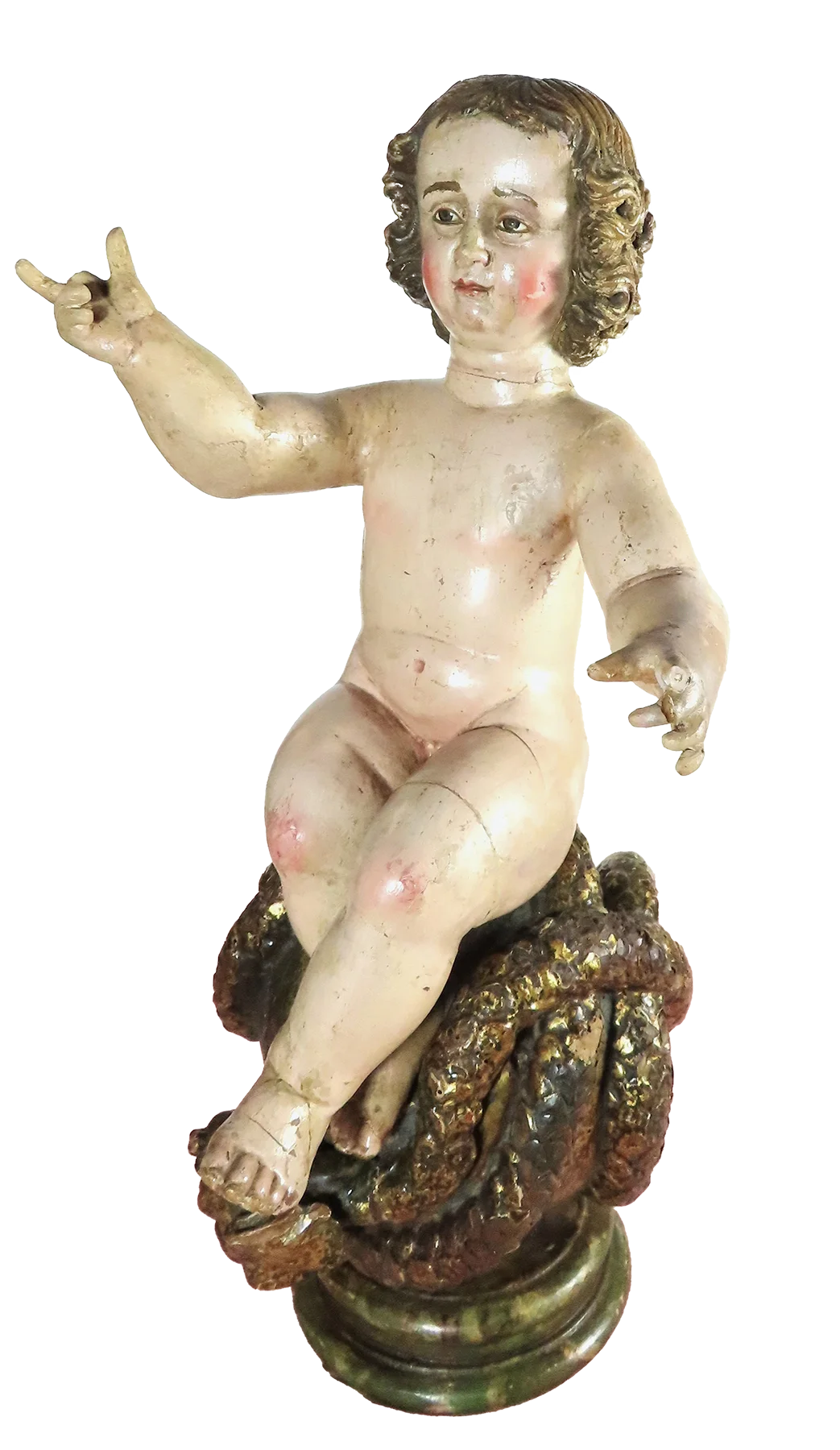 Escultura en madera de Niño Jesús