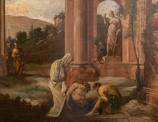 Capricho o “Capriccio” con ruinas clásicas Óleo sobre lienzo, Capricho con ruinas clásicas