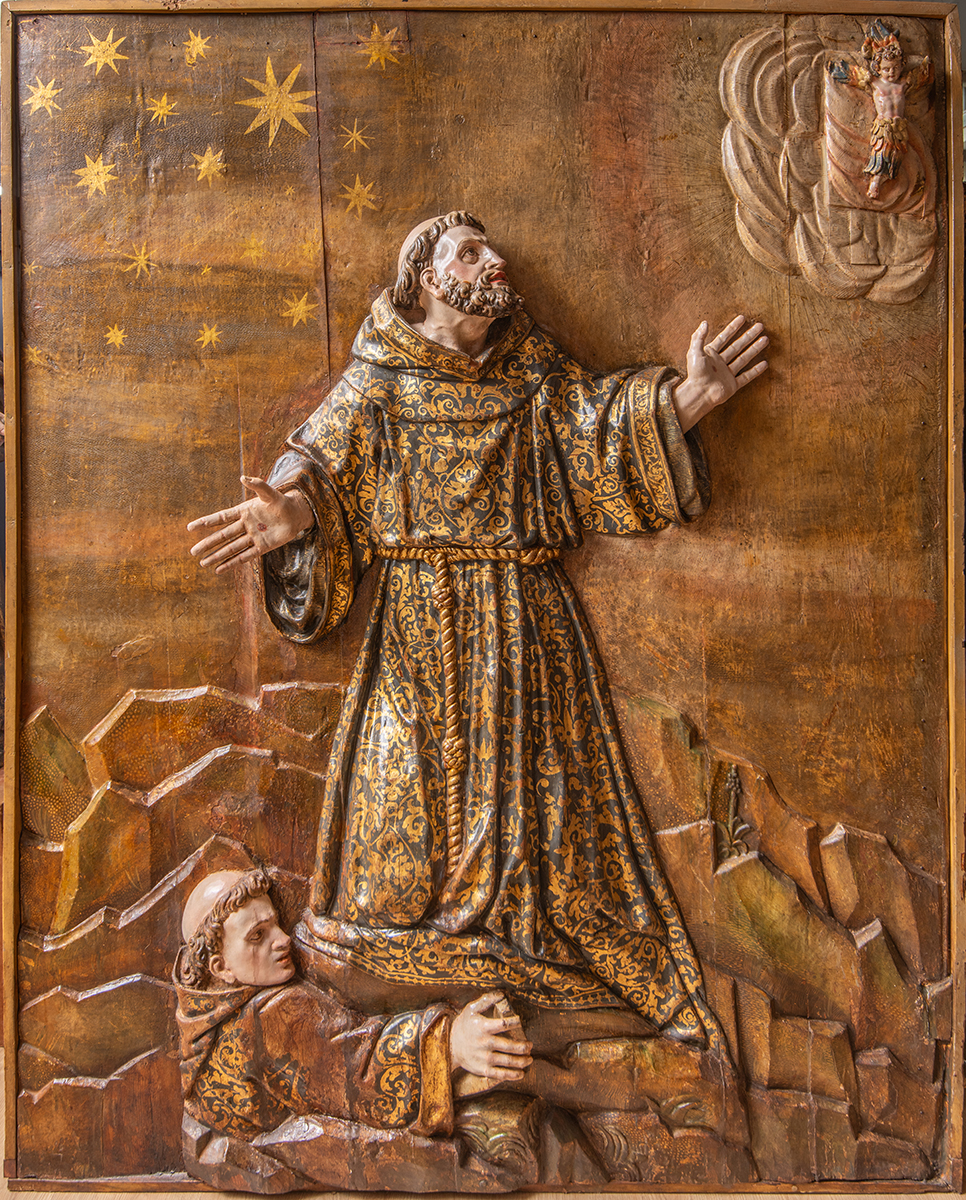 Anticuario Madrid Retablo de San Francisco de Asís